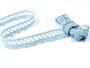 Cotton bobbin lace 75428, width 18 mm, light blue - 6/6