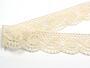 Cotton bobbin lace 75566, width 45 mm, light cream - 6/6