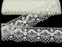 Linen bobbin lace 81289, width 53 mm, 100% linen bleached - 6/6