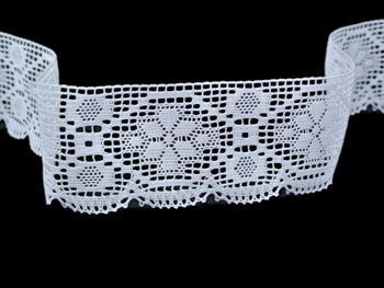 Bobbin lace No. 82147 white | 30 m - 6
