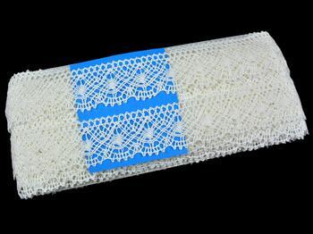 Linen bobbin lace 82231, width 32 mm, 100% linen bleached - 6